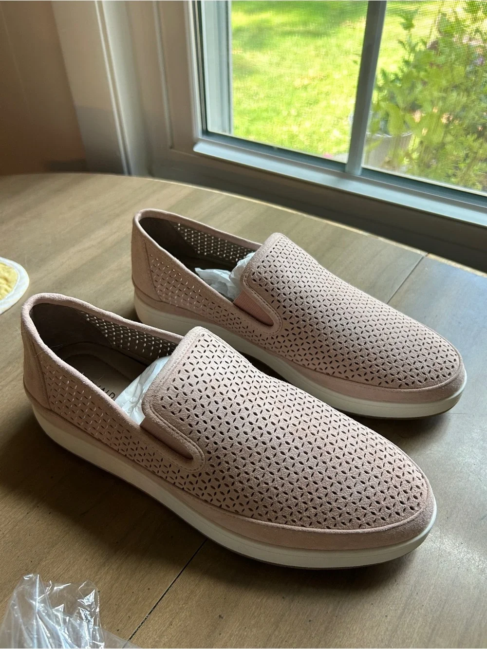 Donald J. Pliner Pale Pink Slip-On Loafers